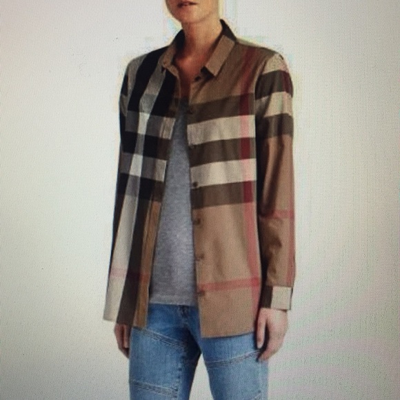 Burberry Brit check poplin shirt, size XS - Picture 5 of 8